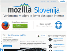 Tablet Screenshot of mozilla.si