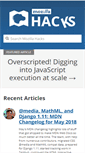 Mobile Screenshot of hacks.mozilla.org
