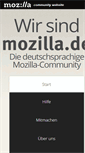 Mobile Screenshot of mozilla.de